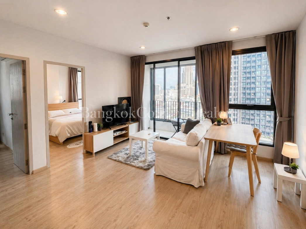 2-Bedroom Condo for Rent at IDEO Q Ratchathewi (50.5 sqm) — Ratchathewi BTS