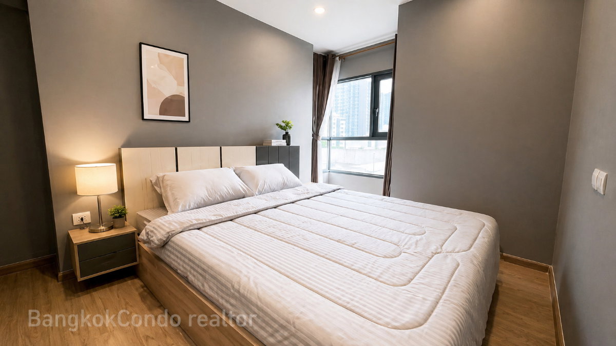 2-Bedroom Condo for Rent at The Tree Hua Mak Interchange (42.38 sqm) — Hua Mak Yellow Line