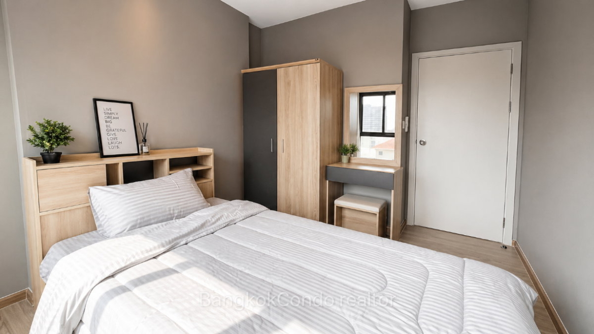 2-Bedroom Condo for Rent at The Tree Hua Mak Interchange (42.38 sqm) — Hua Mak Yellow Line