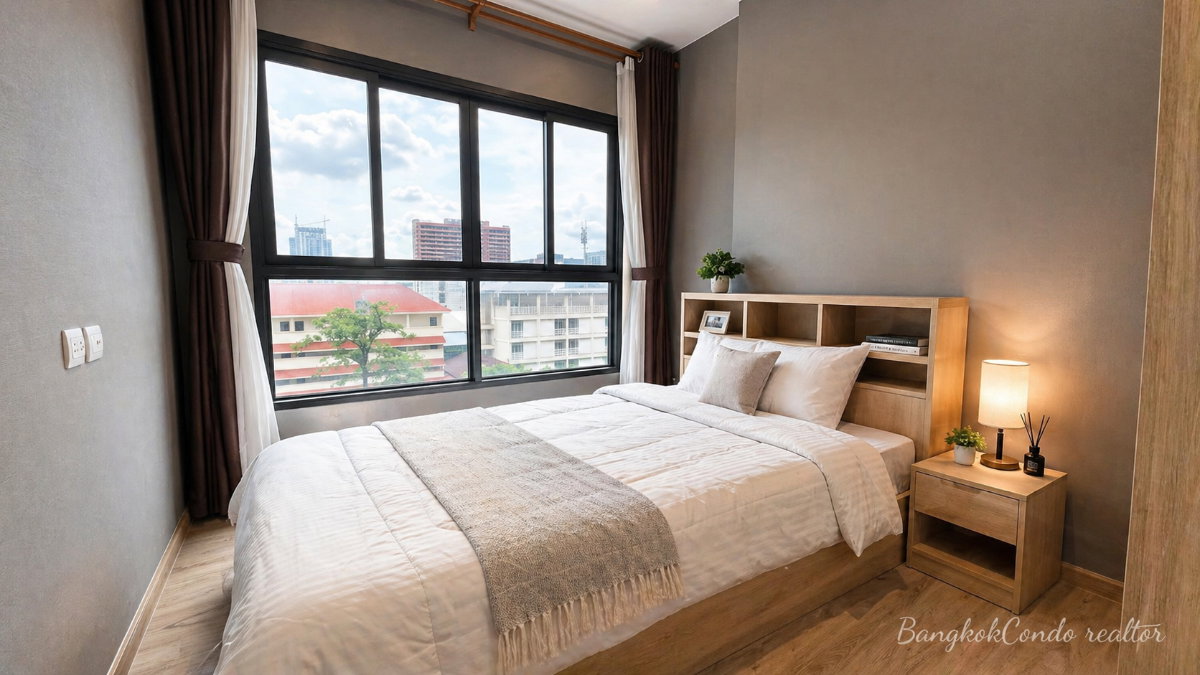 2-Bedroom Condo for Rent at The Tree Hua Mak Interchange (42.38 sqm) — Hua Mak Yellow Line