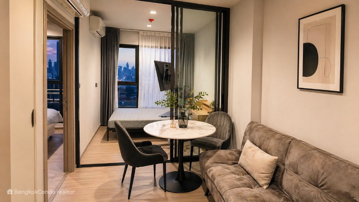 2-Bedroom Condo for Rent at Life Asoke – Rama 9 (41 sqm) — Rama 9 MRT