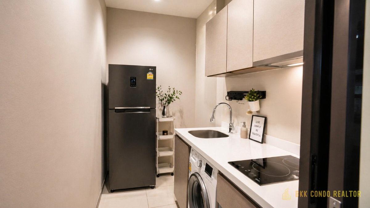2-Bedroom Condo for Rent at Life Asoke – Rama 9 (41 sqm) — Rama 9 MRT