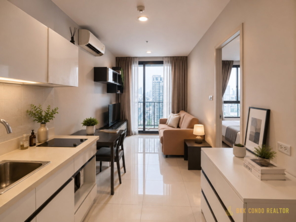 1-Bedroom Condo for Rent at The President Sukhumvit 81 (38 sqm) — On Nut BTS