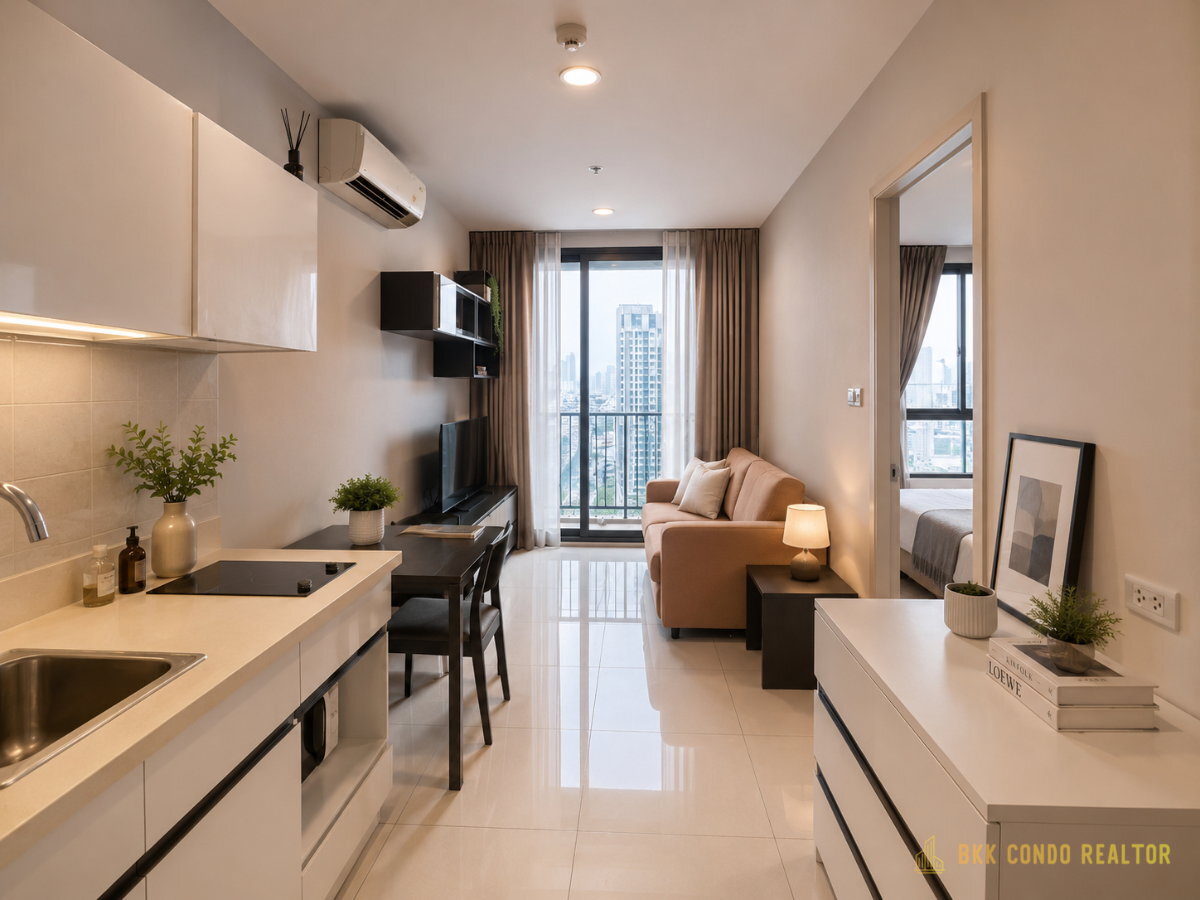 1-Bedroom Condo for Rent at The President Sukhumvit 81 (38 sqm) — On Nut BTS