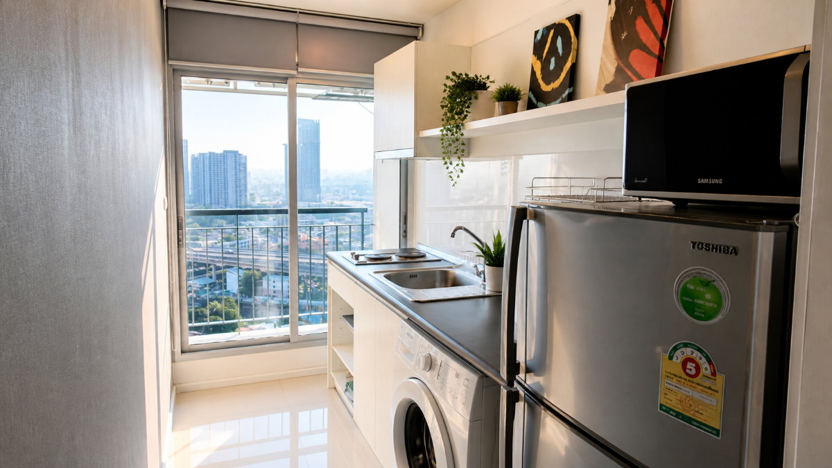 1-Bedroom Condo for Rent at Aspire Sukhumvit 48 (39 sqm) — On Nut BTS