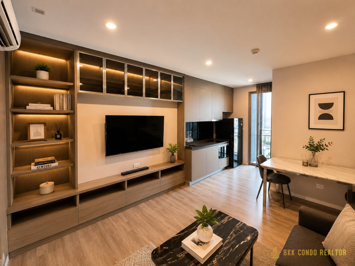 1-Bedroom Condo for Rent at The Room Sukhumvit 69 (44.2 sqm) — Phra Khanong BTS