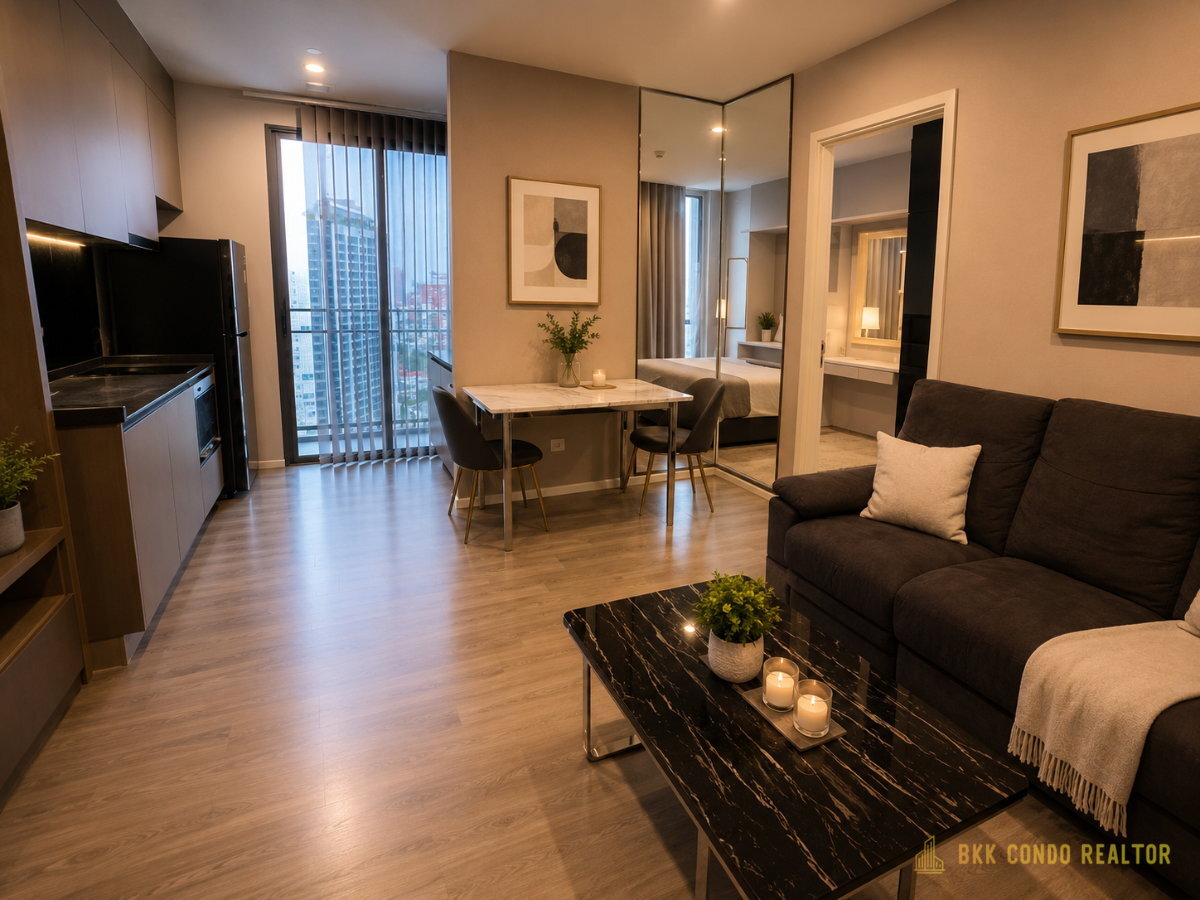 1-Bedroom Condo for Rent at The Room Sukhumvit 69 (44.2 sqm) — Phra Khanong BTS