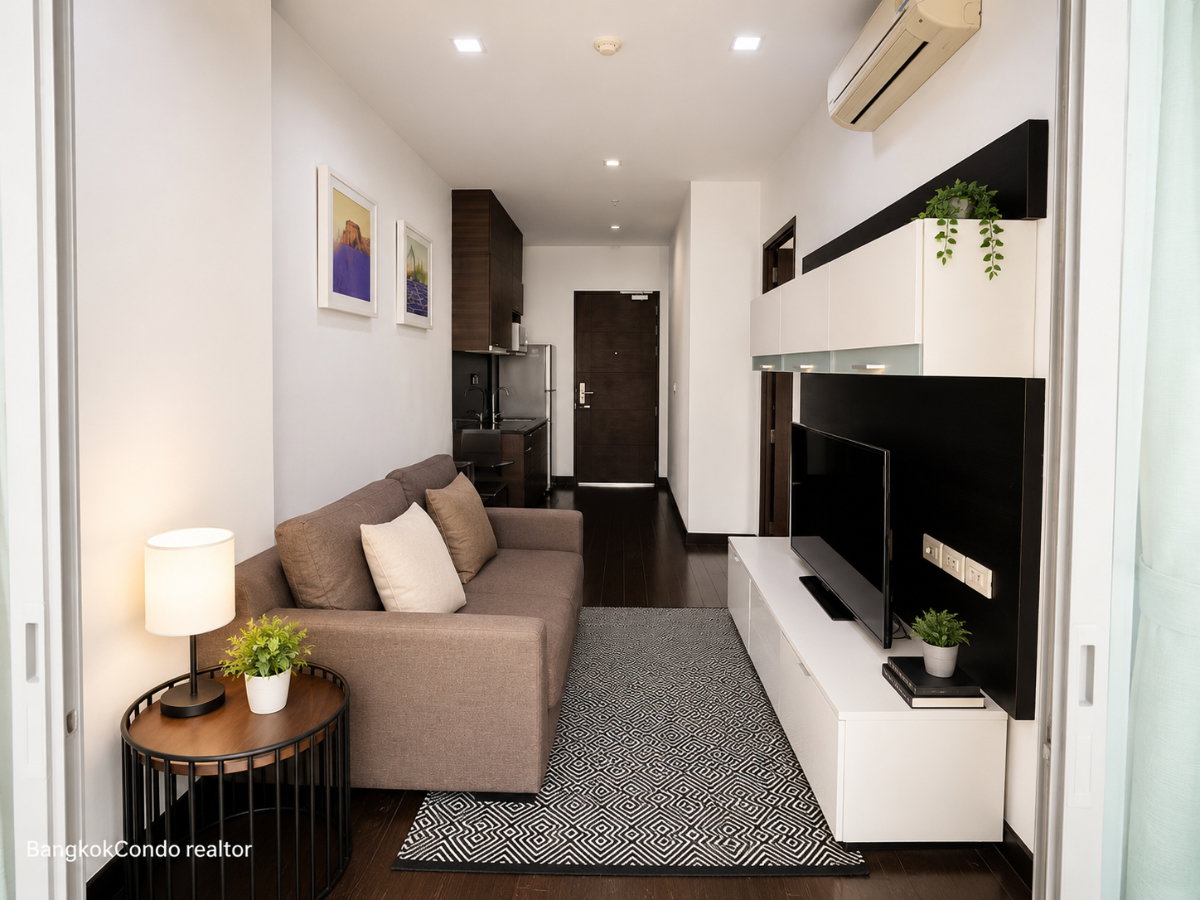 1-Bedroom Condo for Rent at IDEO Q Phayathai (42 sqm) — Phaya Thai BTS
