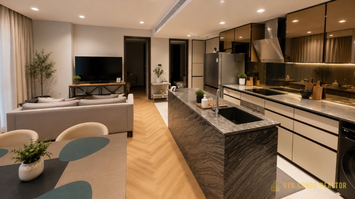 2-Bedroom Condo for Rent at The Reserve Sukhumvit 61 (67.5 sqm) — Ekkamai BTS