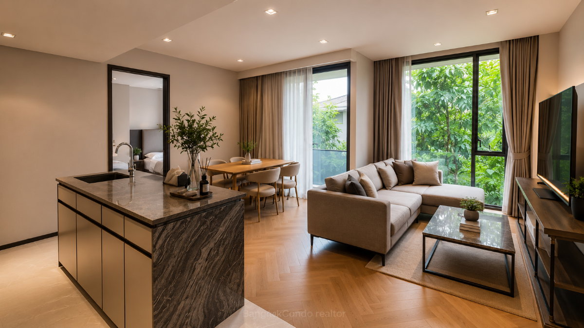 a11432-09 2-Bedroom Condo for Rent at The Reserve Sukhumvit 61 (67.5 sqm) — Ekkamai BTS