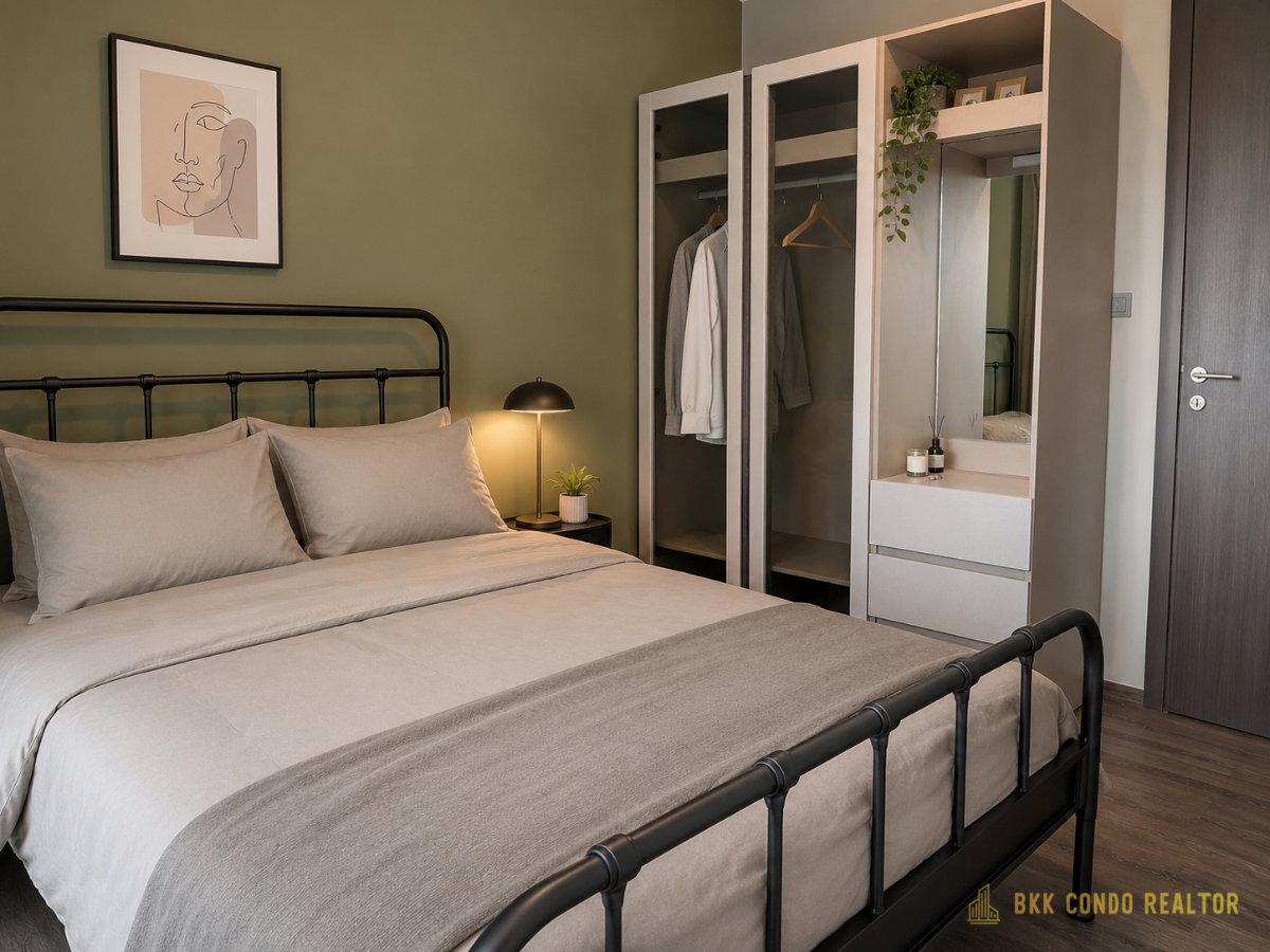 1-Bedroom Condo for Rent at The Base Park East Sukhumvit 77 (31 sqm) — On Nut BTS