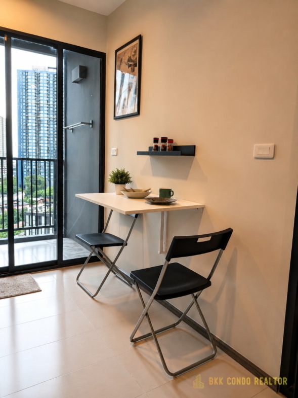 1-Bedroom Condo for Rent at The Base Park East Sukhumvit 77 (31 sqm) — On Nut BTS