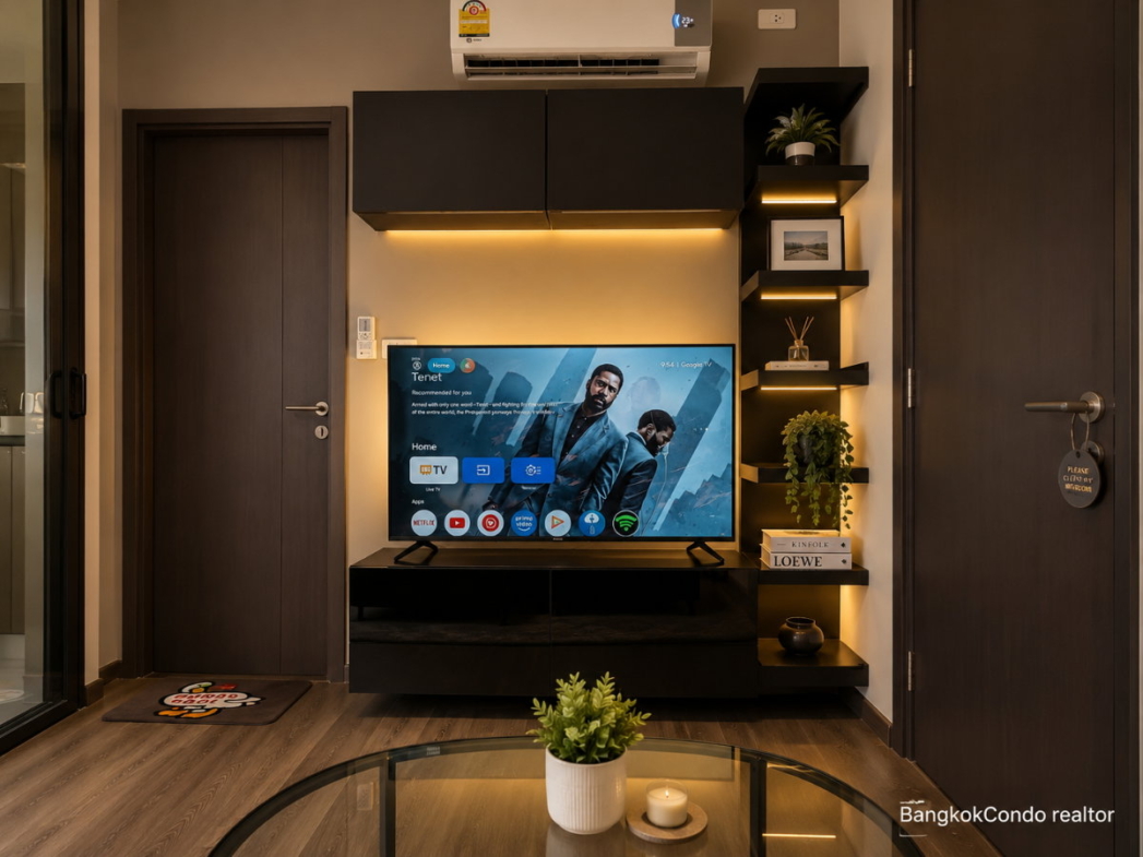 1-Bedroom Condo for Rent at The Base Park East Sukhumvit 77 (31 sqm) — On Nut BTS