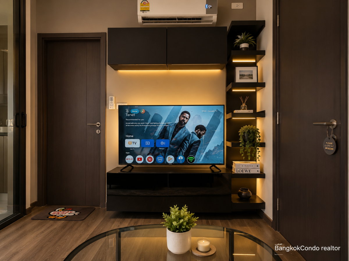 1-Bedroom Condo for Rent at The Base Park East Sukhumvit 77 (31 sqm) — On Nut BTS