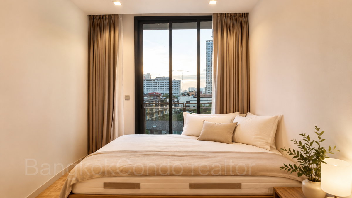 1-Bedroom Condo for Rent at THE LINE Phahon – Pradipat (34 sqm) — Saphan Khwai BTS