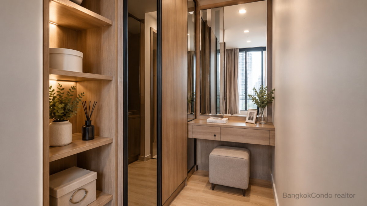 1-Bedroom Condo for Rent at THE LINE Phahon – Pradipat (34 sqm) — Saphan Khwai BTS