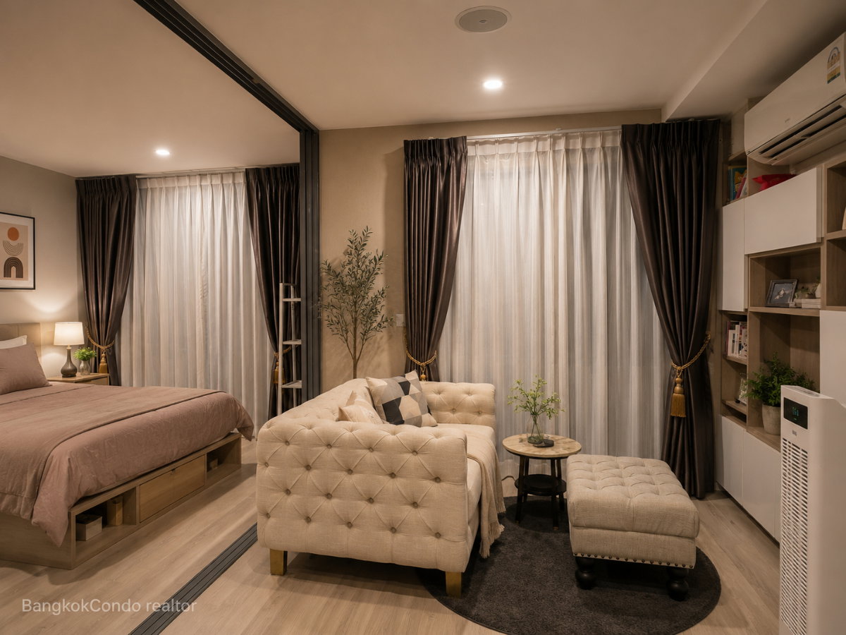 a11527-03 1-Bedroom Condo for Rent at SIGN Sukhumvit 50 (27 sqm) — On Nut BTS
