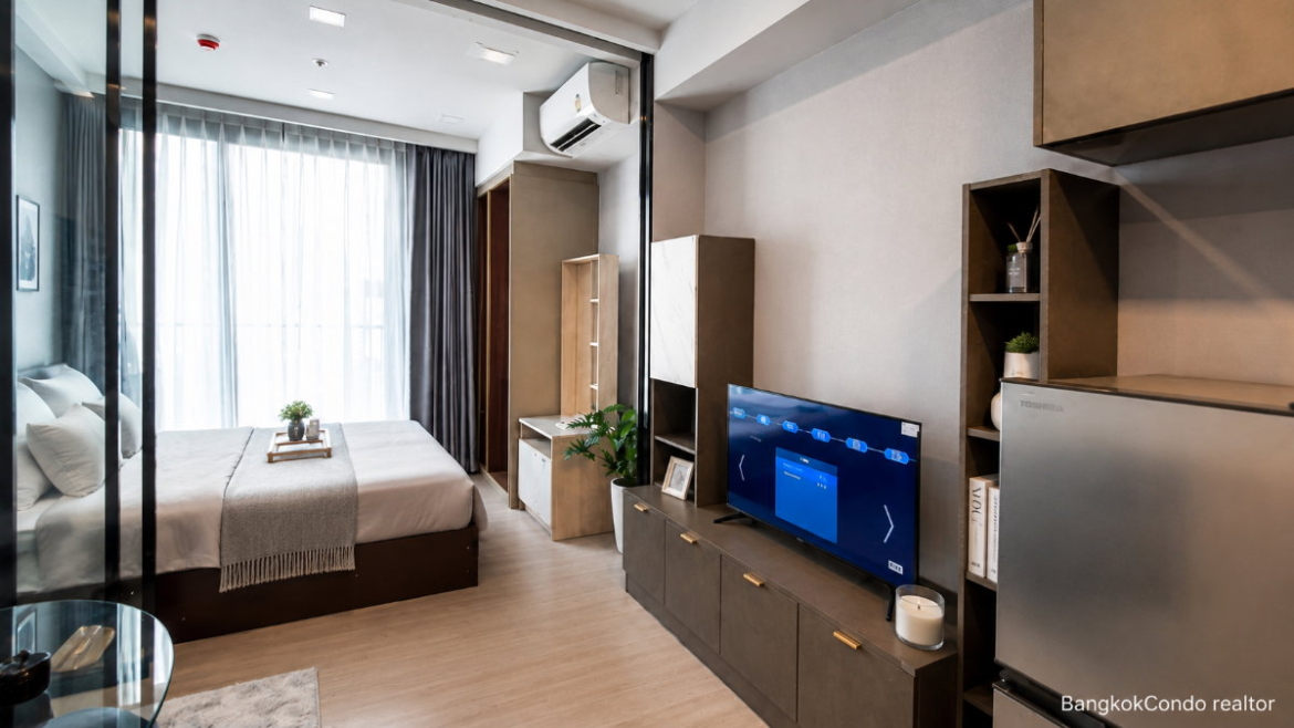 1-Bedroom Condo for Rent at One9Five Asoke – Rama 9 (29 sqm) — Rama 9 MRT