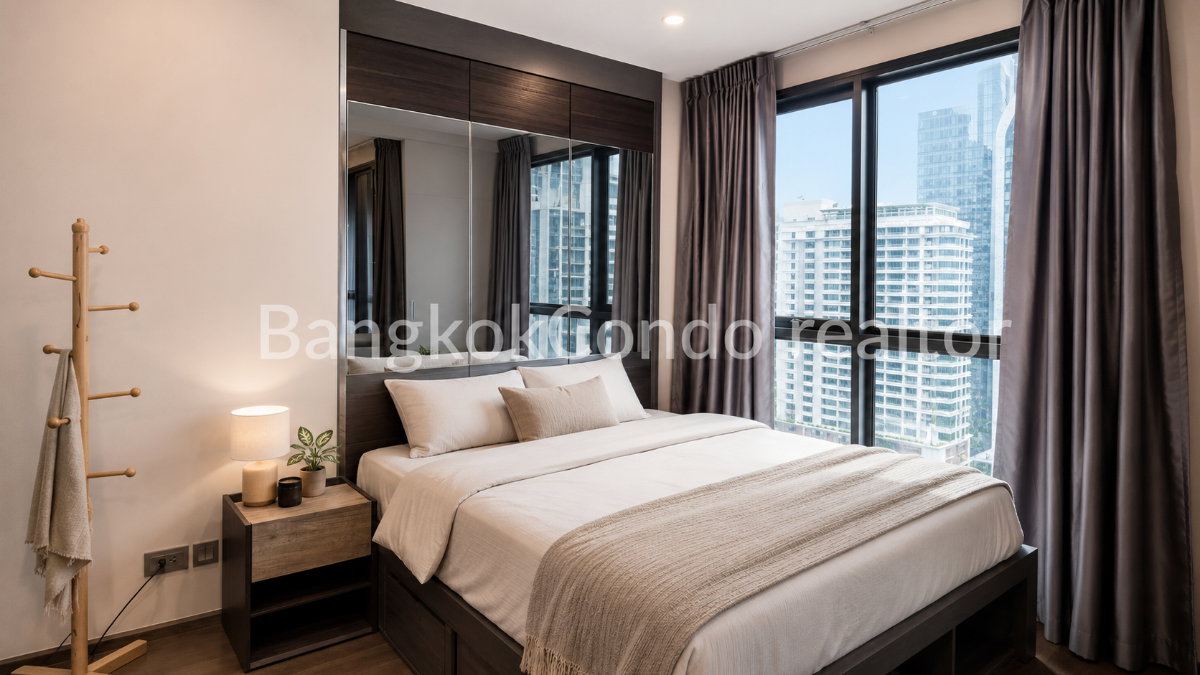 1-Bedroom Condo for Rent at IDEO Q Siam – Ratchathewi (30 sqm) — Ratchathewi BTS