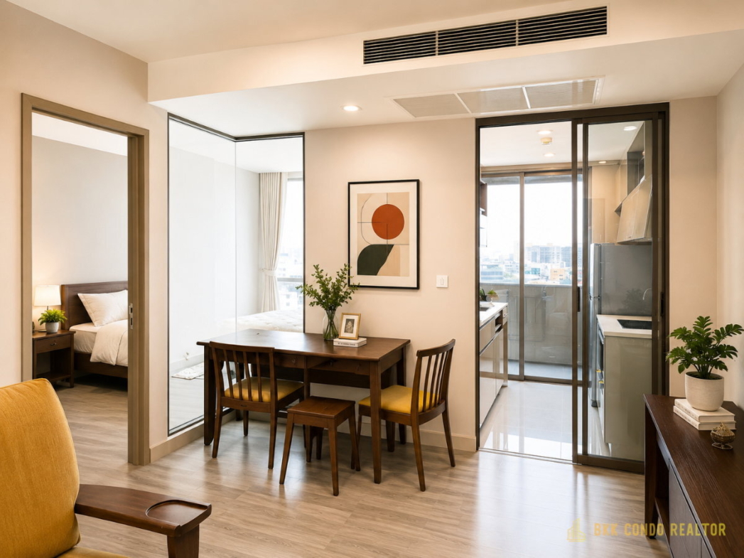 1-Bedroom Condo for Rent at The Room Rama 4 (44 sqm) — Phra Khanong BTS