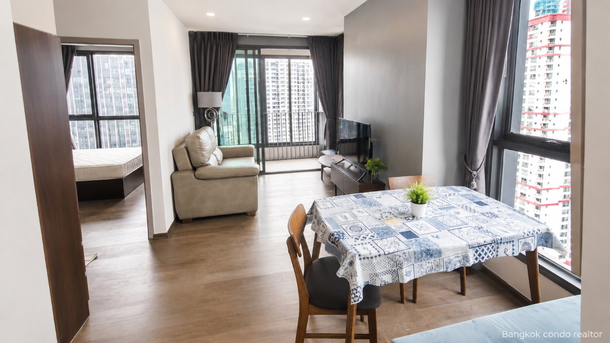 2-Bedroom Condo for Rent at IDEO Q Siam – Ratchathewi (50 sqm) — Ratchathewi BTS
